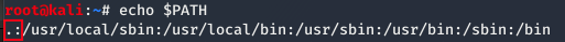 dot in PATH