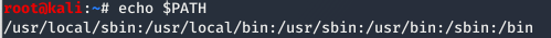 no dot in PATH